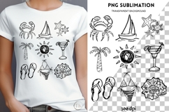 Beach png design for T-shirts Product Image 4