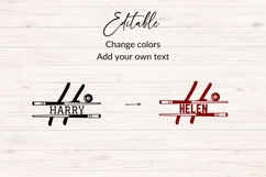 Billiards Split Monogram SVG Bundle AZ | Pool Cue 8 Ball Product Image 4