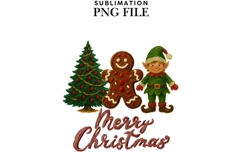 Oil painted Christmas trio png design for T-shirts Product Image 1