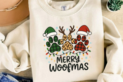 Dog Paw Christmas Sublimation, Christmas Png Product Image 3
