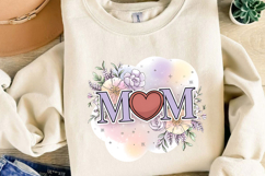 Floral Mom Sublimation, Retro Mama Png Product Image 4