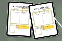 Cute Daily Gratitude Planner Template | Printable Digital Product Image 4