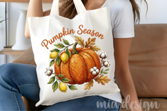 Faux Embroidery Pumpkin Season PNG Fall Sublimation Design Product Image 4