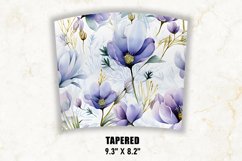 Crocuses Flower Tumbler Wrap | Flower Tumbler Sublimation Product Image 4