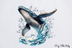Whales Clipart designs Bundle PNG Product Image 5
