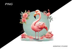 Pastel Bird Clipart, Bird Clipart, Flamingo clipart Product Image 1