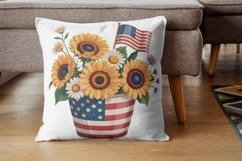 Stars, Stripes &amp; Sunflowers Patriotic Bloom PNG Pack Product Image 4