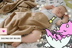 Baby Dinosaur SVG - Dinosaur PNG, Cute Dinosaur Svg Product Image 4
