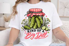 Stay in Your Brine Funny Pickle PNG, Retro Dill Pickle Jar Q Product Image 4