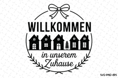 Willkommen in Unserem Zuhause Svg | Christmas Svg | Svg File Product Image 1