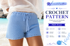 Summer Crochet Shorts Pattern PDF Product Image 1