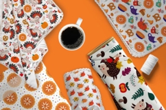 Thanksgiving Day Patterns &amp; Cliparts Bundle Product Image 4