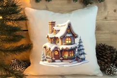 Fairy Christmas House Sublimation Clipart, Fairy Christmas Product Image 4