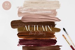 Autumn Brush Stroke Clipart Product Image 1