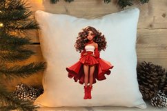 Cute Christmas Little Girl Sublimation Clipart Product Image 4