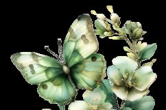 Butterflies With Flowers Clipart Bundle Product Image 5