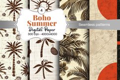 Summer Boho digital paper Seamless backgrounds Product Image 2