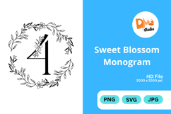 Sweet Blossom Monogram Product Image 1
