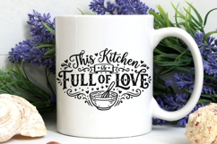 This Kitchen Is Full Of Love Svg, Farmhouse Kitchen Svg. Product Image 5