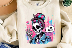 Funny Skeleton Quotes Sublimation, Sarcastic Png Product Image 4