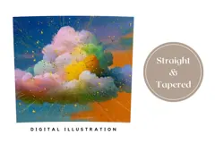 Art Tumbler Wrap, Clouds Tumbler Sublimation, Sky PNG Product Image 4