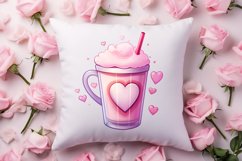 Valentine Coffee Cup Sublimation Clipart Product Image 4