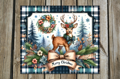 Christmas deer | 4 retro xmas Sublimation Tumbler designs Product Image 4