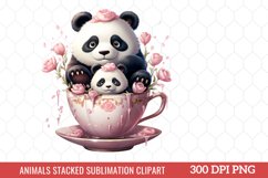 Animals Stacked Sublimation Clipart Product Image 5
