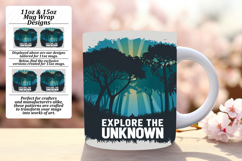 Creative 11oz Mug Wrap Png Template , Adventure Product Image 1