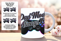 Inspiring 15oz Mug Wrap Png Template , Father&#039;s Day Product Image 1