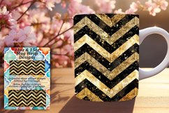 Vibrant Glitter Stripe 11oz/15oz Mug Wrap Art Product Image 1