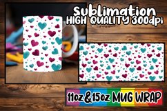 Love in Watercolor Art: Mug Wrap Design Product Image 1