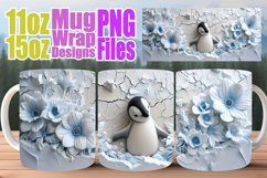 3D Animal Hole-in-Wall Mug Wrap: Sublimatio3D Animal Hole-in Product Image 1