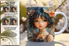 Dynamic 15oz Mug Wrap Png Artwork , Fairy Product Image 1