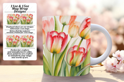 Dynamic 11oz Mug Wrap Png Template , Flowers Product Image 1
