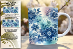 Playful 11oz Png Mug Wrap Template , Watercolor Patter Product Image 1