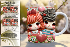 SOPHISTICATED 11oz Mug Wrap PNG , 3D Characters Product Image 1