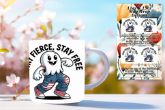 FRESH PNG for 11oz Mug Wrap , Funny Ghost Product Image 1