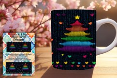 Warm 11oz Mug Wrap Png Template , Holiday Product Image 1
