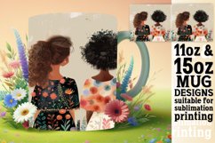 Dynamic Springtime Girls Mug Wrap: 11oz 15oz Product Image 1