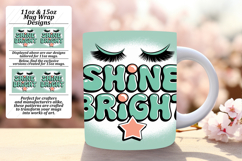 Fashionable 11oz Mug Wrap Png , Woman Eyes Product Image 1