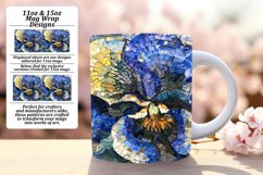 Glittery Floral Mosaic Mug Wrap Sublimation 11oz 15oz Product Image 1