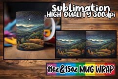 11oz 15oz Sublimation Wraps with Beautiful Landscape Product Image 1