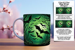 Beautiful 15oz Mug Wrap Png Design , Horror Halloween Product Image 1