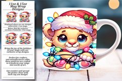 Holiday Sparkle in 3D: Christmas Mug Wrap Product Image 1