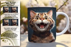 Feline Fun: Funny Cat Sublimation Art Product Image 1