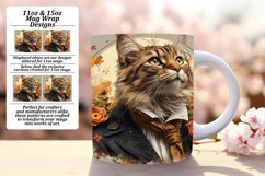 Playful Cat Sublimation Mug Wrap - 11oz/15oz Product Image 1