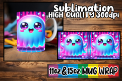 Inspiring moments sublimation print wrap, 3D Cute Ghost Product Image 1