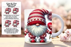Whimsical 11oz Mug Wrap Png Design , Gnomes Product Image 1