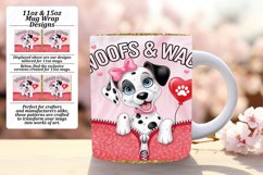 Elegant 15oz Mug Wrap Png Template , Valentines Product Image 1